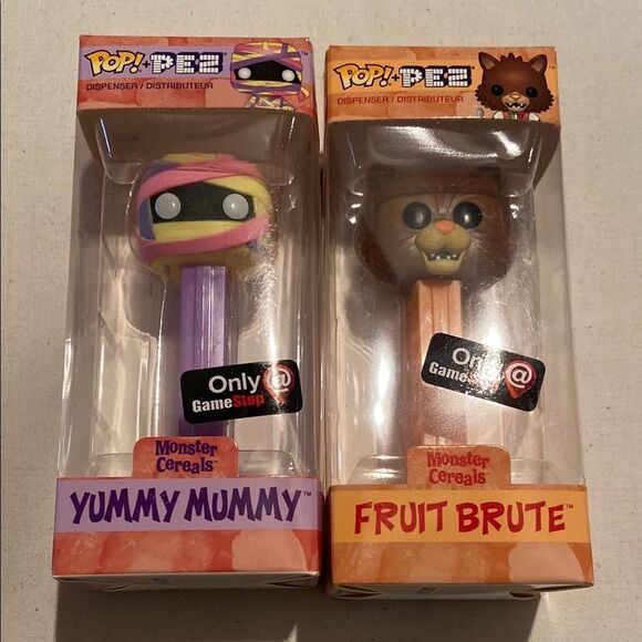 Yummy Mummy and Fruit Brute Pop! PEZ Dispensers - Picture 1 of 14